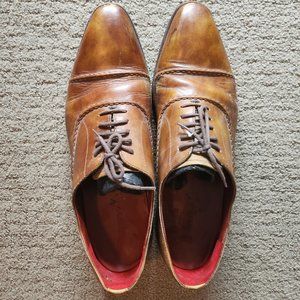 Men's leather Dress Shoes in Tan (US 8)